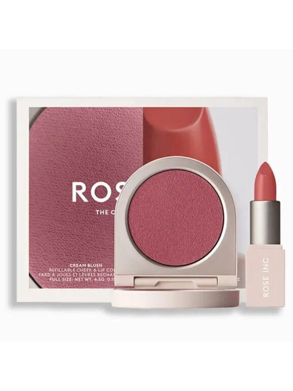 Rose Inc Blush & Lip Duo — Dusty Mauve Pink